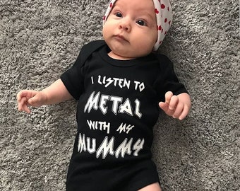 Metal Mummy baby vest