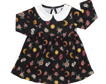 Floral moons girls dress