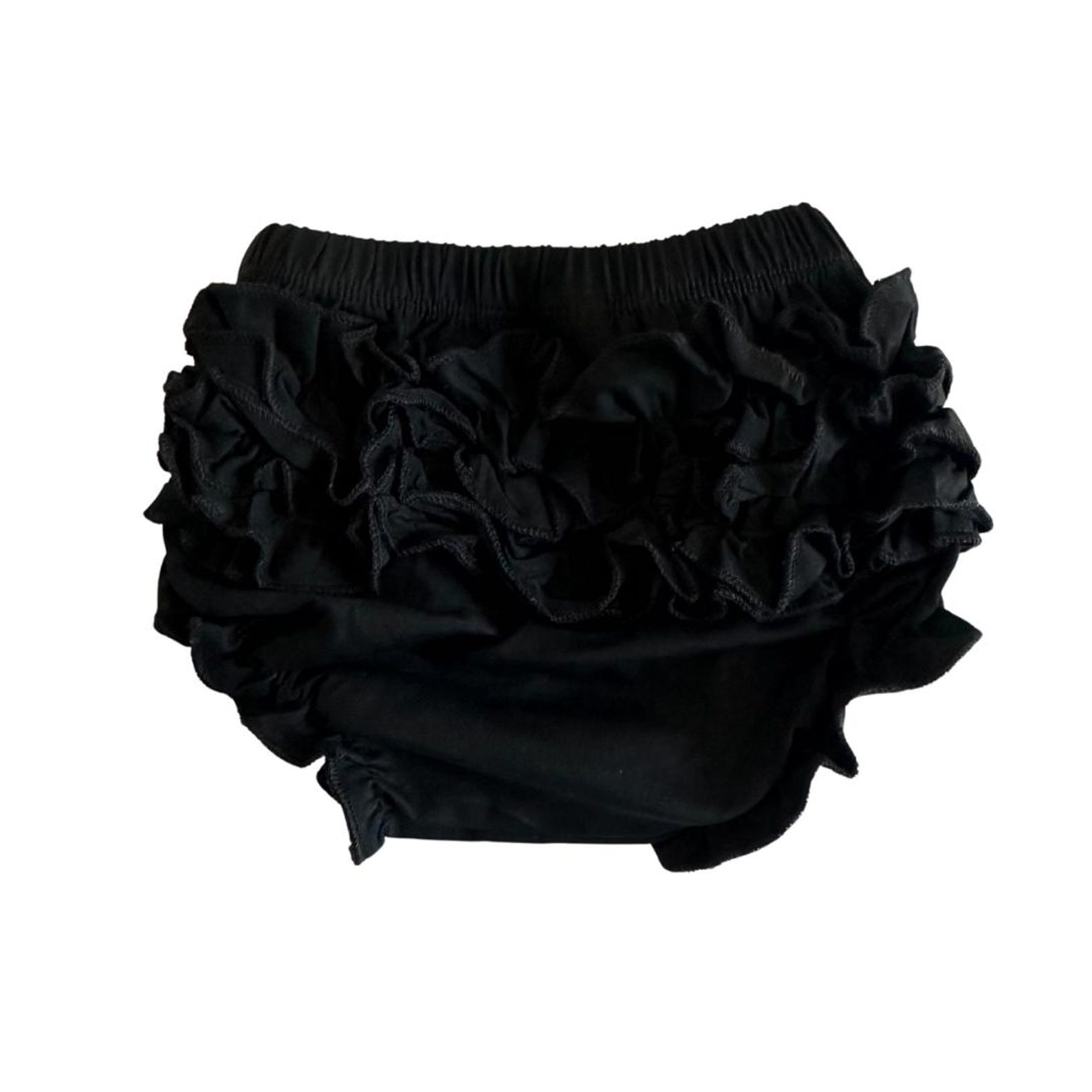 Black Ruffle Baby Bloomers - Etsy