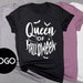 crystine stange reviewed Queen of Halloween Black T-Shirt, Halloween Season Shirt, Halloween Black Graphic T-shirt Unisex Tee Tri-Blend Tee for Men or Women