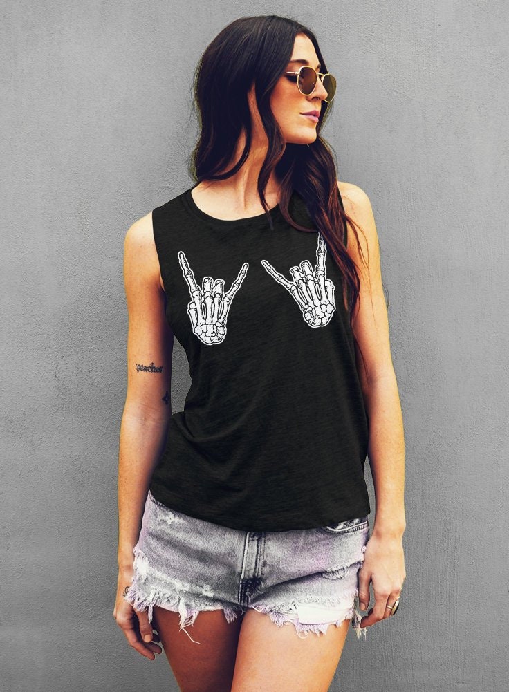 halloween skeleton hands shirt