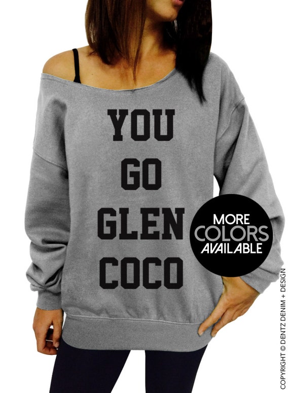 You Go Glen Coco Ropa de mujer Off the Shoulder Sudadera | Etsy España
