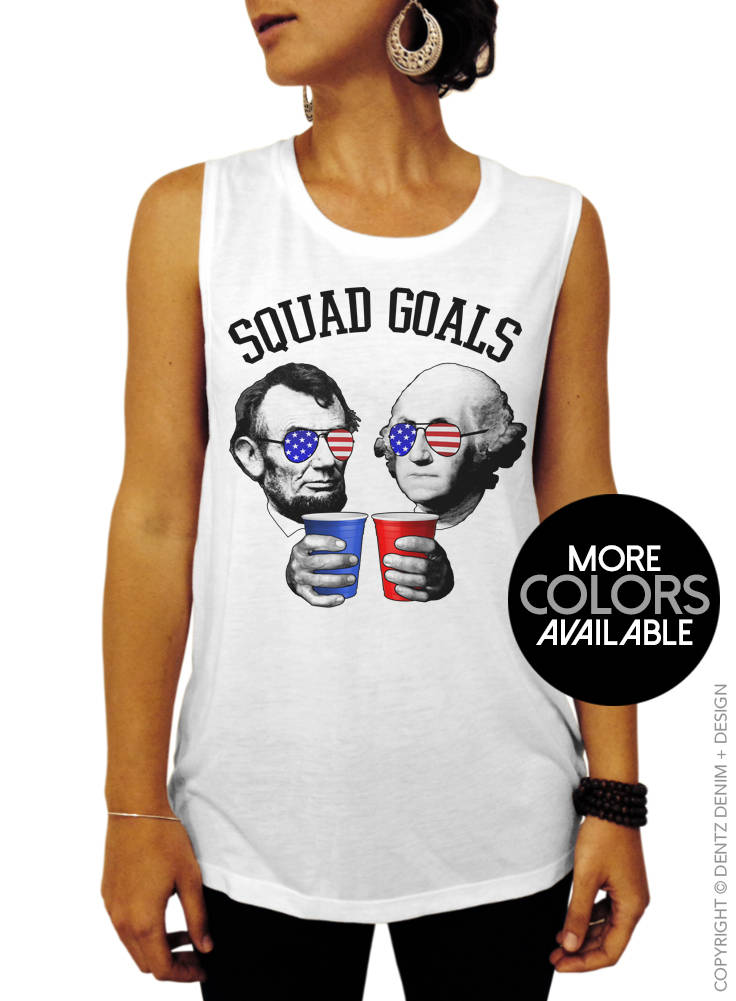 4th of July Muscle Tee George 