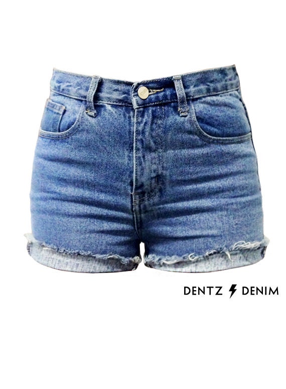 denim blue jean shorts