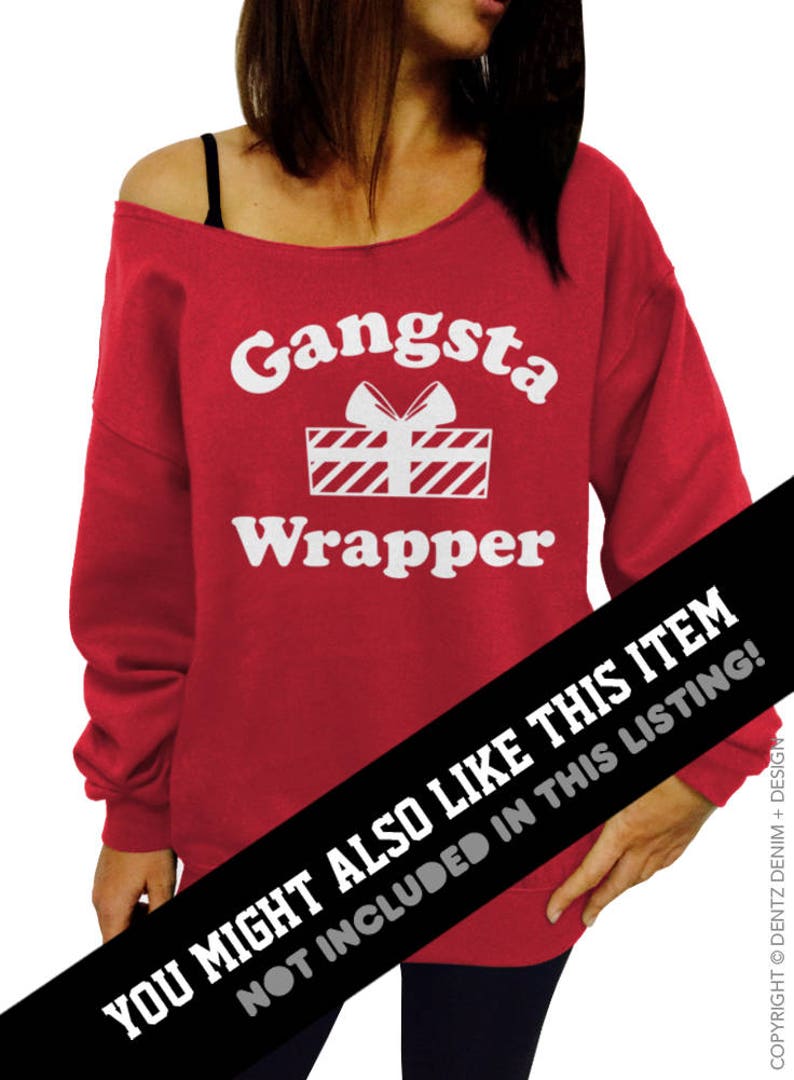 I tried Oversized sweater options Women/'s Clothing,Off the Shoulder,Slouchy Sweatshirt,Junior and Ugly Christmas Sweater Naughty Nice