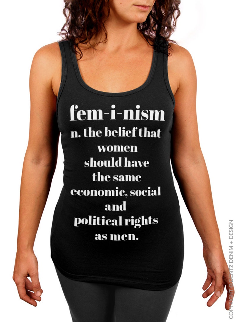 Feminism Definition Stretchy Tank Top Form Fitting Petite | Etsy