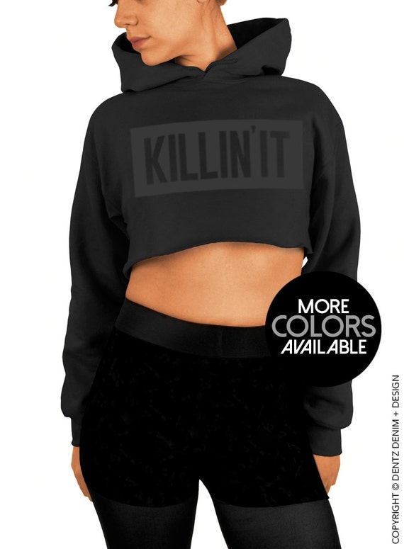 gildan cropped hoodie