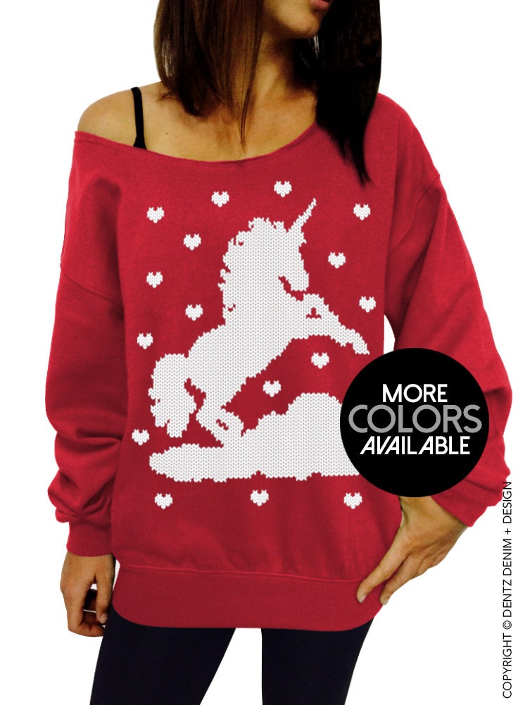 Valentine Unicorn, Valentines Day Unicorn and Hearts, Women's Clo…