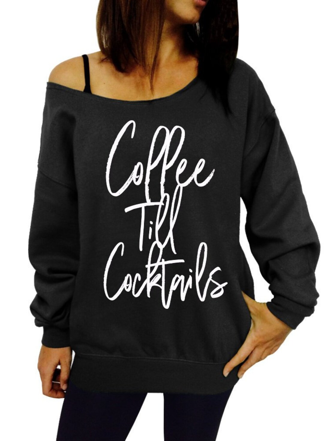 kijken Wakker worden hersenen Coffee Till Cocktails Slouchy Sweatshirt Coffee Shirt - Etsy