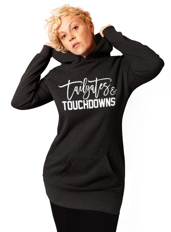Football Sweatshirt Dress Tailgates and Touchdowns Tunic - Etsy