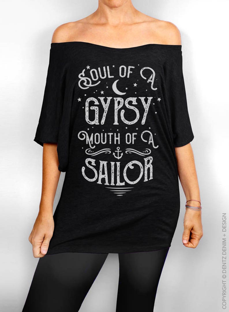 Gypsy ShirtBoho ShirtHippie ShirtSailor Shirt BLACK Etsy
