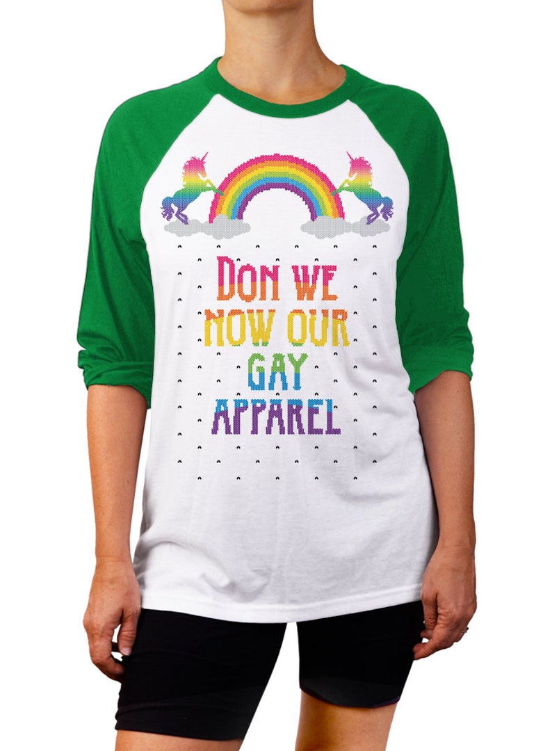 Don We Now Our Gay Apparel Unisex Raglan Shirt Gay Pride Etsy