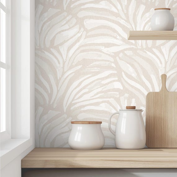 Zebra Stripe Wallpaper: Modern Abstract Safari Print