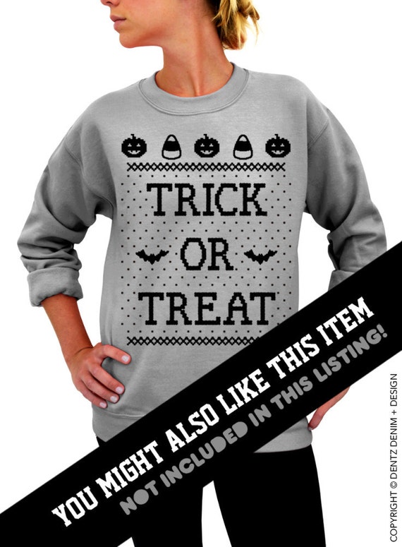 Dentz Design Boo Witches Kids Halloween Crew Sweatshirt