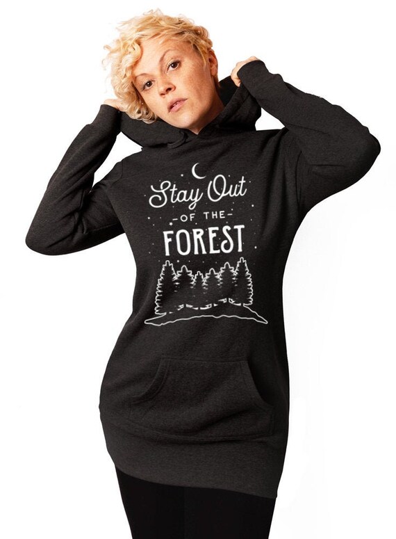 Forest Sweatshirt Tunic Dress 