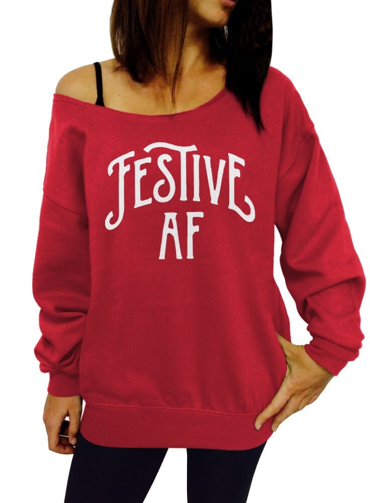 festive af sweatshirt