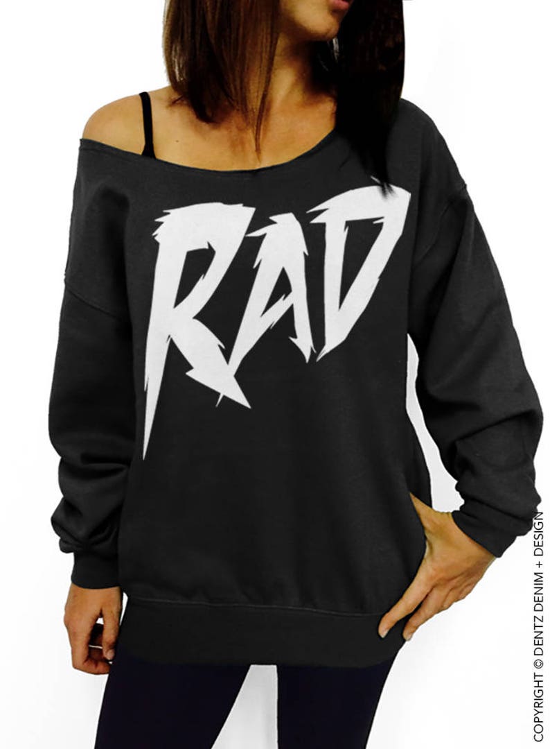 Rad Sweatshirt Halloween Eighties Costume 80's | Etsy