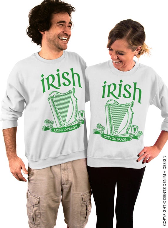 Dentz Design Irish Erin Go Bragh Slouchy Sweatshirt