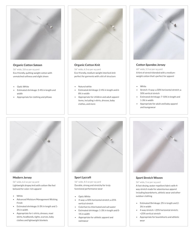 a brochure showing different types of clothing
