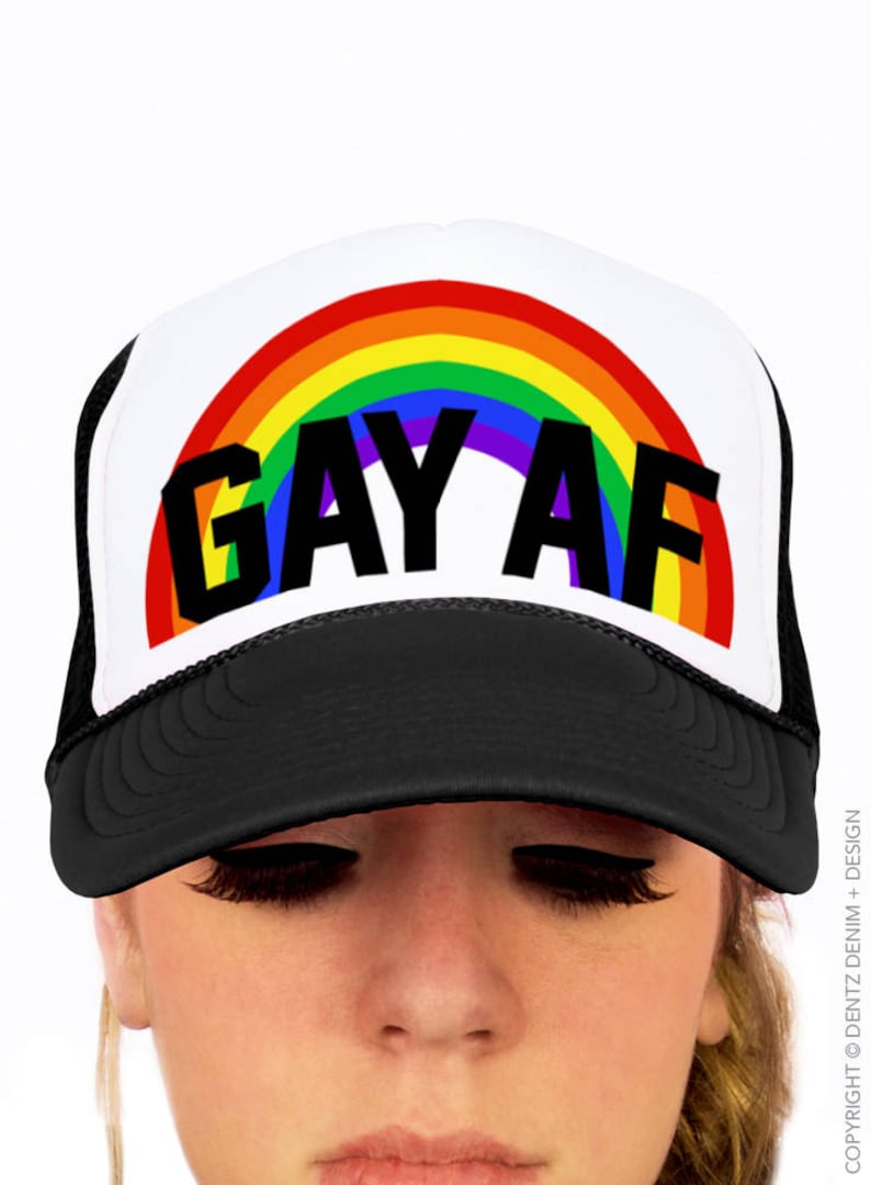 gay flag hat