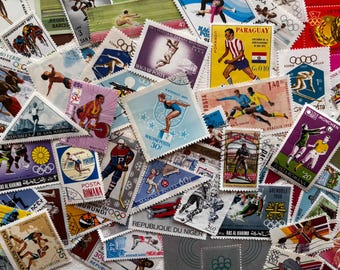 Sports Stamps for Paper Craft Projects, Art Projects, Decoupage, Collage and More...