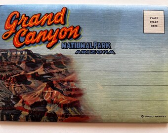 Grand Canyon National Park Arizona - Vintage Postcard Booklet - Picture Souvenir Booklets