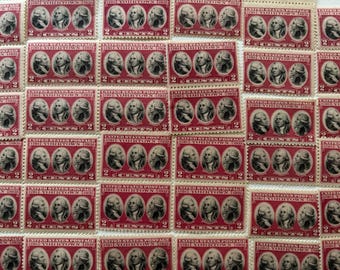 Unused Postage Stamps - Stamp Collectors - Vintage 2 Cent U.S. Stamps