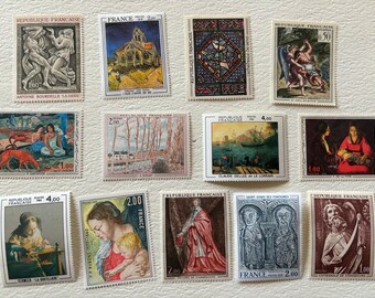 French Stamps - Mint Stamps from France for Collections, Paper Crafts, Collage, Card Making, Jewelry, Decoupage, etc.