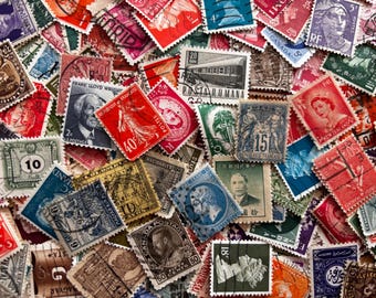 200 Colorful Vintage Stamps for Paper Crafting, Collecting, Decoupage,  Collage and More...