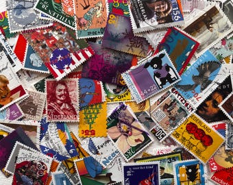 Dutch Stamps  - Lot of Stamps from The Netherlands for Decoupage, Collage, Scrapbooking, Jewelry, etc.