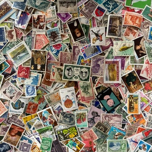 1,000 Stamps -  Gigantic Lot of 1,000 Used Worldwide Stamps for Decoupage, Paper Crafts, Collage and More...