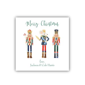 Personalized Watercolor Nutcracker Gift Tags | Christmas Gift Stickers | Nutcracker Ballet | Christmas Gift Tags