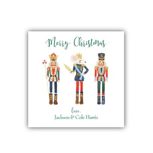 Personalized Watercolor Nutcracker Gift Tags | Christmas Gift Stickers | Nutcracker Ballet | Christmas Gift Tags