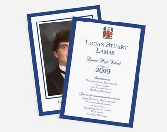 Graduation Invitation | Graduation Announcement | Graduation Card | Graduation Announcement for Boy | Class of 2021 | Senior Announcement