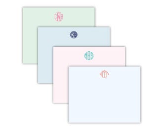 Monogram Stationery | Personalized Monogram Note Cards | Bridal Stationery | Wedding Stationery | Birthday Gift | Custom Monogram & Colors