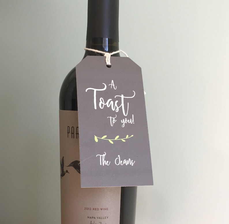 Personalized Wine Gift Tags Personalized Large Gift Tags Etsy