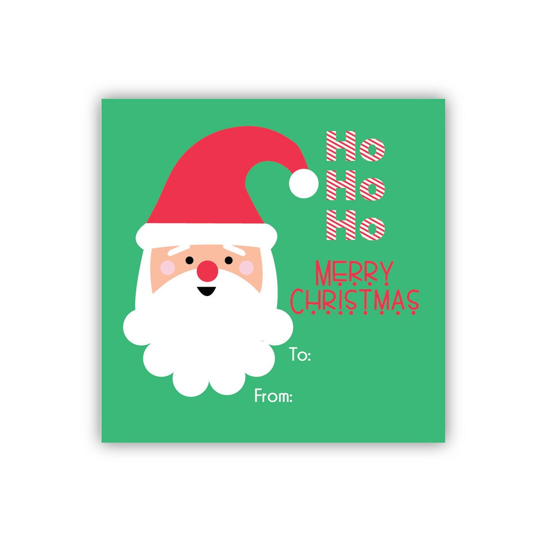 Santa Printable Gift Tags | Kids Christmas Tags | Santa Printable ...