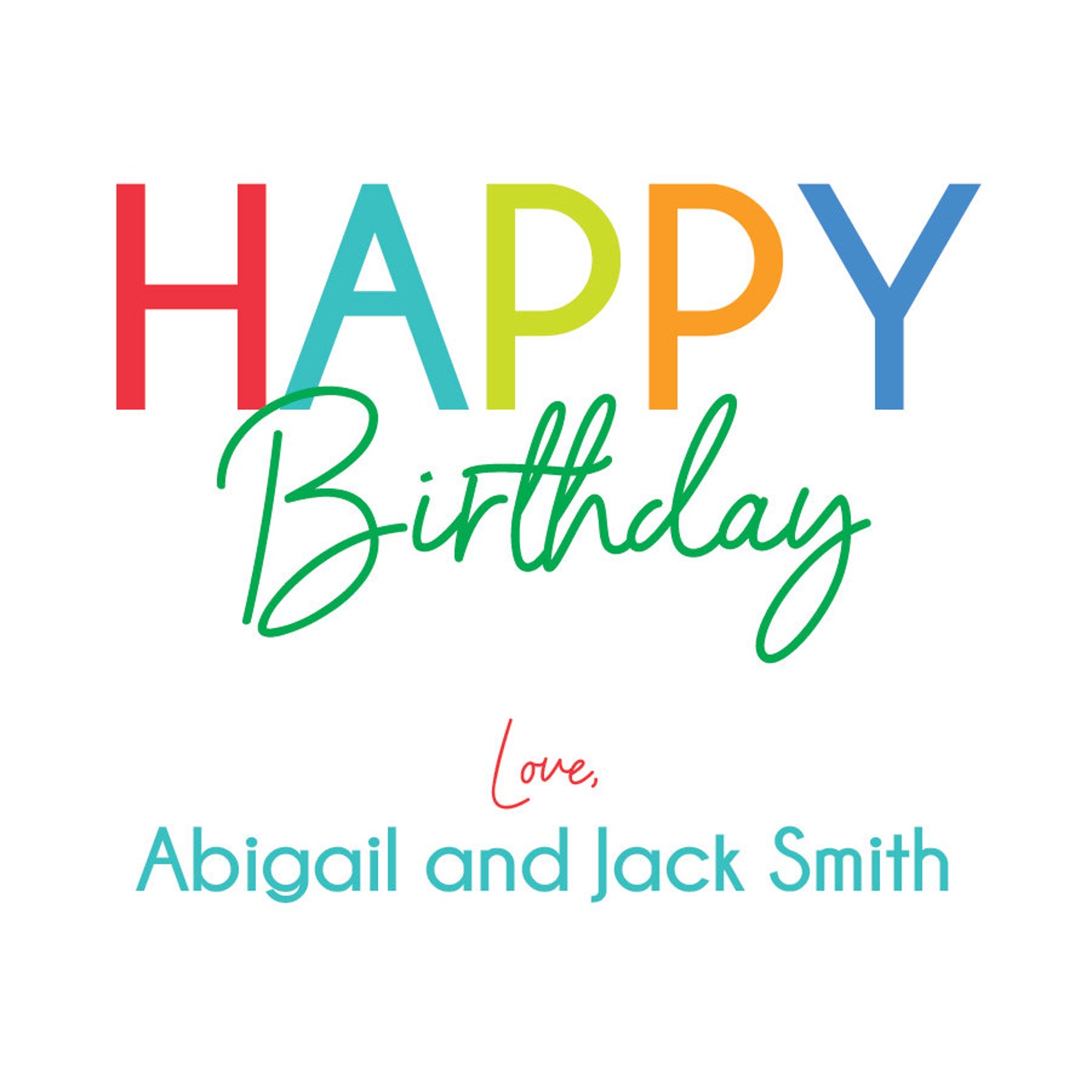 Personalized Happy Birthday Gift Cards Birthday Gift Etsy