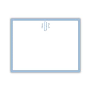 Boy Monogram Stationery | Masculine Monogram Flat Note Cards | Graduation Stationery | Men&#39;s Stationery | Personalized Stationery Set