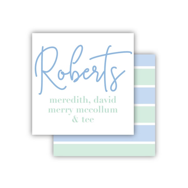 Gift Tags | Family Calling Cards | Personalized Cards | Gift Tags | Personalized Stickers | Enclosure Card | Wedding Gift
