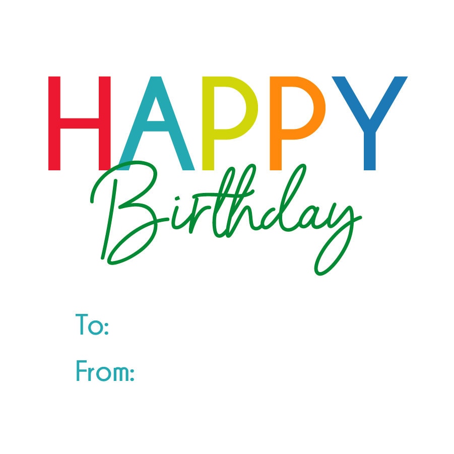 Birthday Gift Tags Birthday Gift Tags