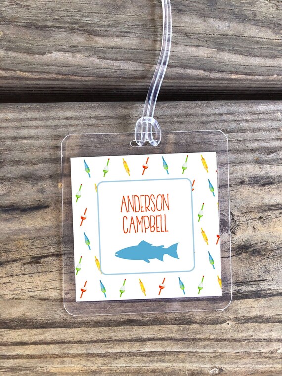 Fish luggage tag on sale