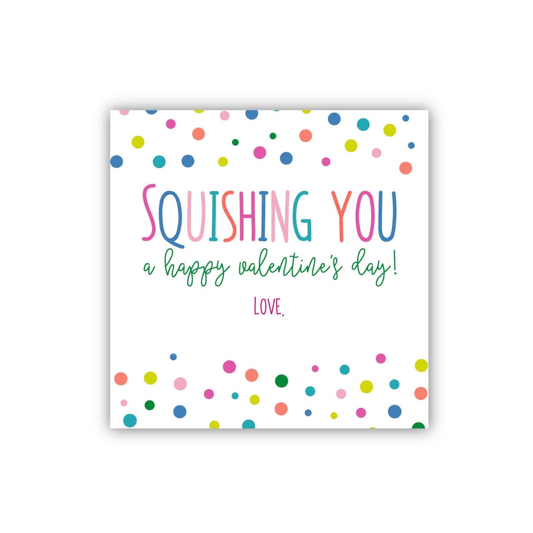 Squishy Valentine Tag Printable Squishy Valentine Favor Tags Printable Squishy Valentine Tag Printable Squishy Valentine Favor Tags Printable