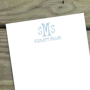 Personalized Monogram Notepads | Elegant Monogram and Name Notepad | Kitchen Notepad | Custom Notepad