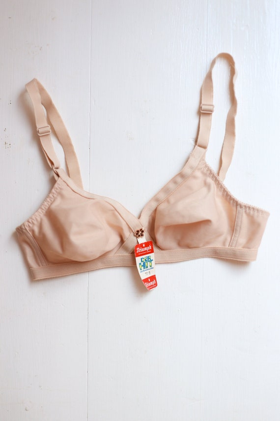 Vintage 70s Nude Bralette with Tags