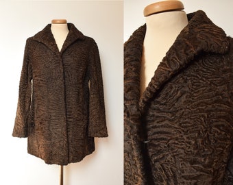 60s Brown Persian Lamb Fur Coat