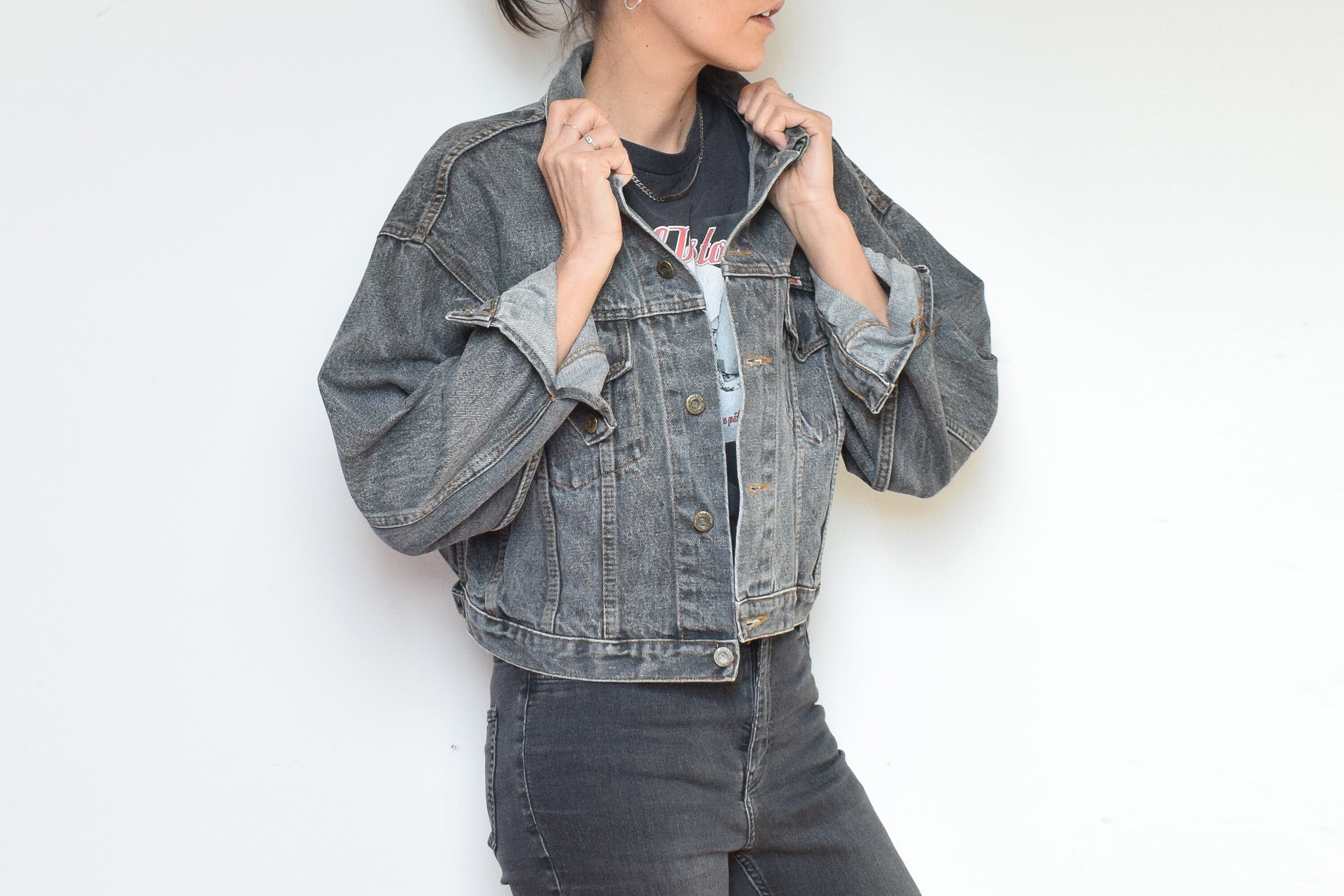 grey denim jacket