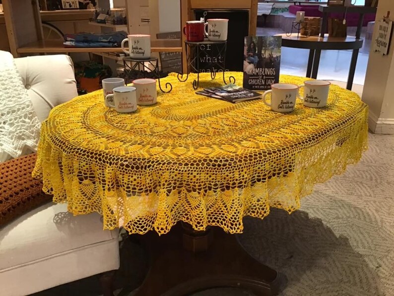 Oval Tablecloth Etsy