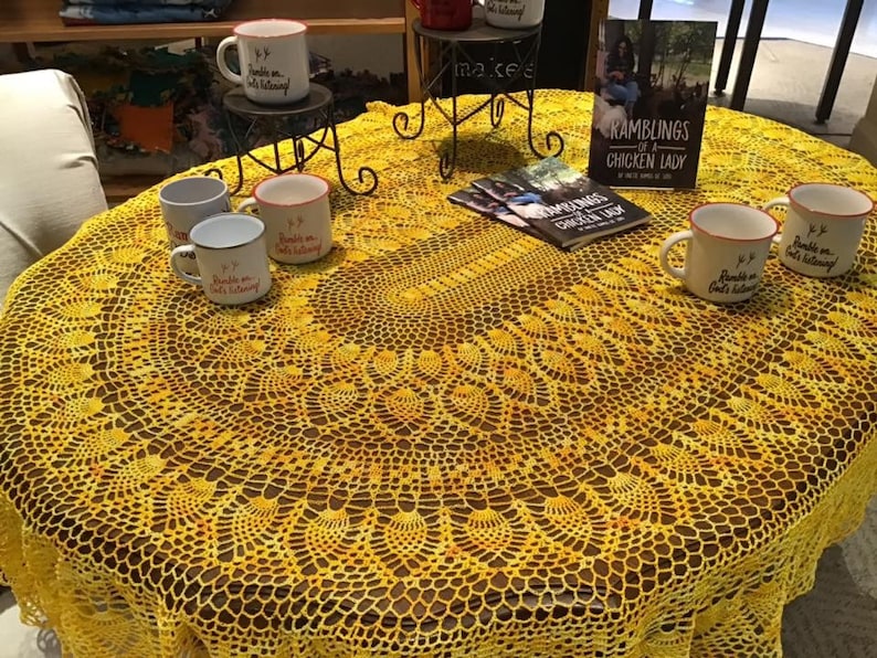 Oval Tablecloth Etsy