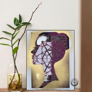Face of Metaphysical LIMITED EDITION ORIGINAL artwork 3/4